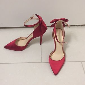 Jessica Simpson Red Bow Heels